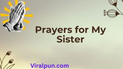Prayers for My Sister