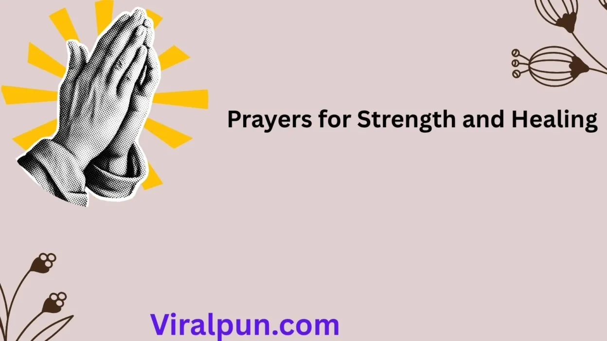 prayers for strength and healing