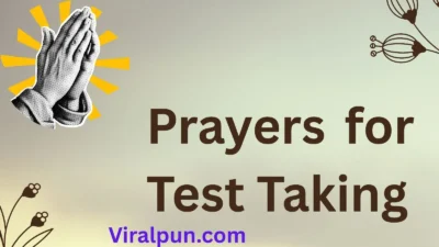 Prayers for Test Taking