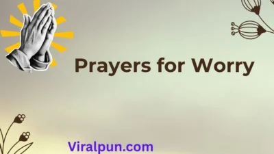 Prayers for Worry