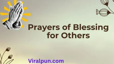 Prayers of Blessing for Others