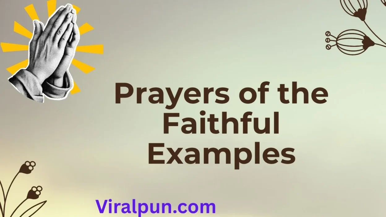 Prayers of the Faithful Examples